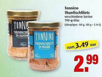 Markant Tonnino Thunfischfilets Angebot