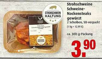 Markant Strohschweine Schweine-nackensteaks Gewürzt Angebot