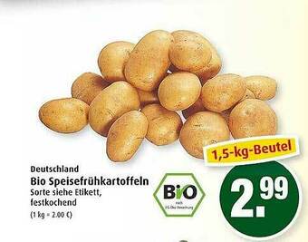 Markant Bio Speisefrühkartoffeln Angebot