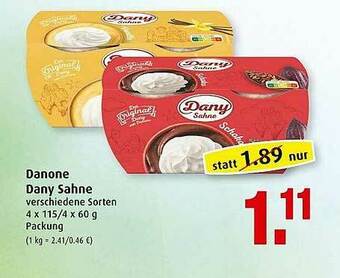 Markant Danone Dany Sahne Angebot