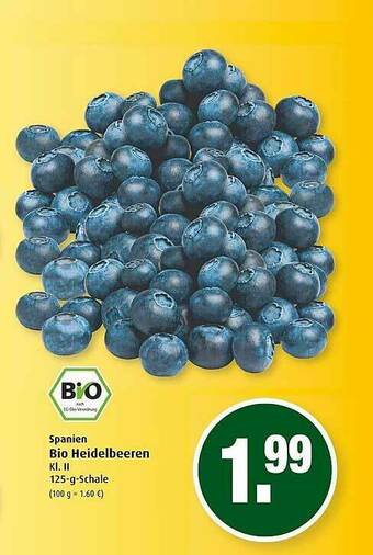 Markant Bio Heidelbeeren Angebot