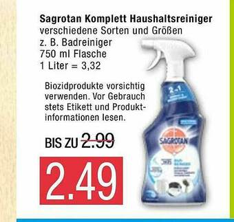 Marktkauf Sagrotan Komplett Haushaltsreiniger Angebot