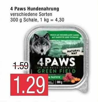 Marktkauf 4 Paws Hundenahrung Angebot