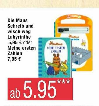 Marktkauf Die Maus Schreib Und Wisch Weg Labyrinthe Oder Meine Ersten Zahlen Angebot