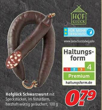 Marktkauf Hofglück Schwarzwurst Angebot