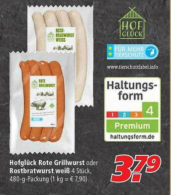 Marktkauf Hofglück Rote Grillwurst Oder Rostbratwurst Weiß Angebot