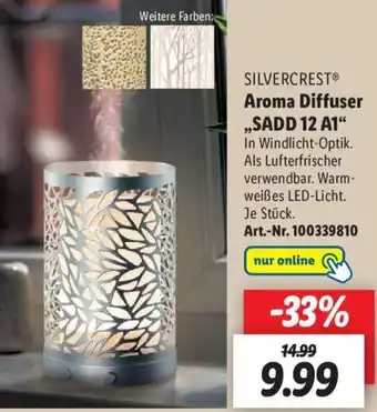 Lidl Silvercrest Aroma Diffuser SADD 12 A1 Angebot