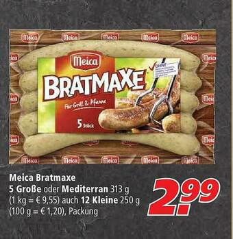 Marktkauf Meica Bratwmaxe 5 Große Oder Mediterran Angebot