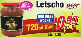 Wiglo Wunderland Spreegold Letscho 720 ml Glas Angebot