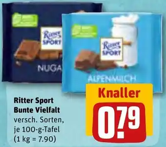 REWE Ritter Sport Bunte Vielfalt 100 g Tafel Angebot