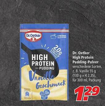 Marktkauf Dr. Oetker High Protein Pudding-pulver Angebot