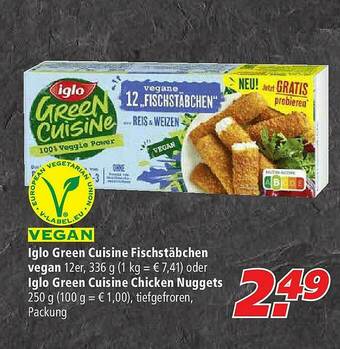 Marktkauf Iglo Green Cuisine Fischstäbchen Vegan Oder Iglo Green Cuisine Chicken Nuggets Angebot