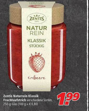 Marktkauf Zentis Naturrein Klassik Fruchtaufstrich Angebot