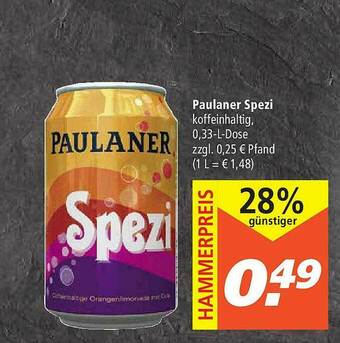 Marktkauf Paulaner Spezi Angebot