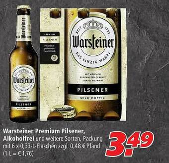 Marktkauf Warsteiner Premium Pilsener Alkoholfrei Angebot