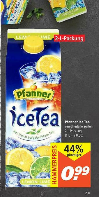 Marktkauf Pfanner Ice Tea Angebot