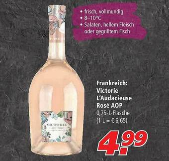 Marktkauf Frankreiche : Victorie L'audacieuse Rosé Aop Angebot