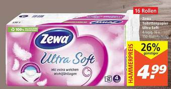 Marktkauf Zewa Toilettenpapier Ultra Soft Angebot