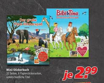 Marktkauf Mini-stickerbuch Angebot