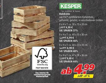 Marktkauf Holzkiste Kesper Angebot