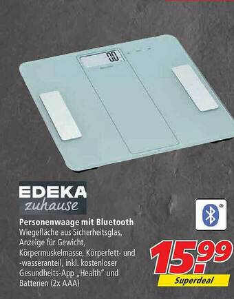 Marktkauf Personenwaage Mit Bluetooth Edeka Zuhause Angebot