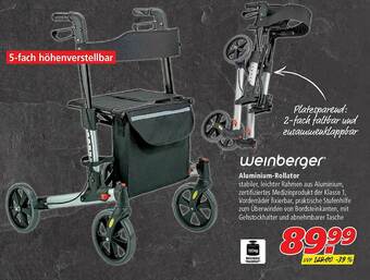 Marktkauf Weinberger Aluminium-rollator Angebot