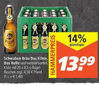 Marktkauf Schwaben Bräu Das Echte Das Helle Angebot