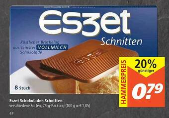 Marktkauf Eszet Schokoladen Schnitten Angebot