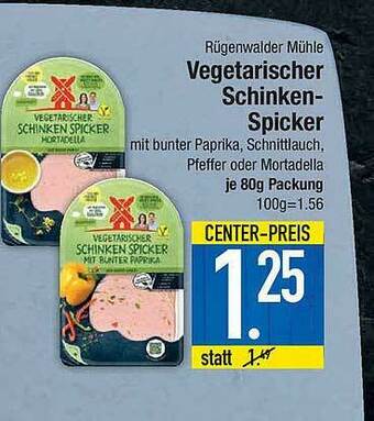 Marktkauf Rügenwalder Mühle Vegetarischer Schinken-spicker Angebot