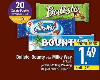 Marktkauf Balisto Bounty Oder Milky Way Angebot