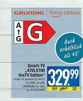 Marktkauf Smart-tv „43vlx700 Firetv Edition” Grundig Angebot