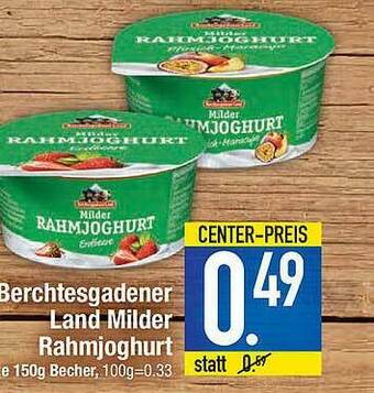 Marktkauf Berchtesgadener Land Milder Rahmjoghurt Angebot