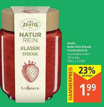 Marktkauf Zentis Natur Rein Klassik Fruchtaufstrich Angebot