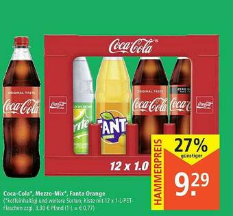 Marktkauf Coca-cola Mezzo-mix Fanta Orange Angebot