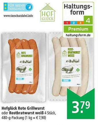 Marktkauf Hofglück Rote Grillwurst Oder Rostbratwurst Weiß Angebot