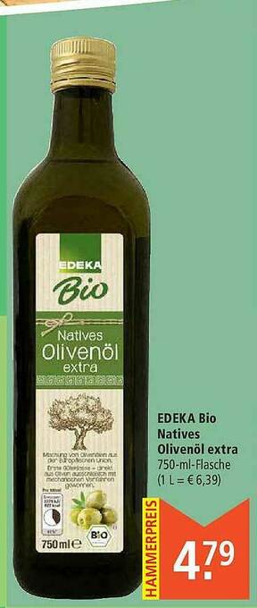 Marktkauf Edeka Bio Natives Olivenöl Extra Angebot