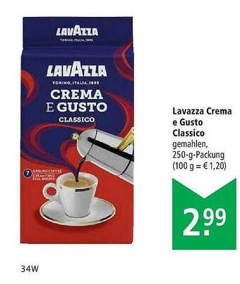 Marktkauf Lavazza Crema E Gusto Classico Angebot