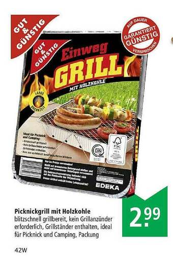 Marktkauf Picknickgrill Mit Holzkohle Angebot