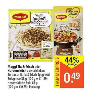 Marktkauf Maggi Fix & Frisch Oder Herzensküche Angebot