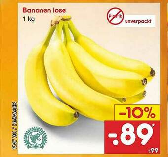 Netto Marken-Discount Bananen Lose Angebot