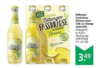 Marktkauf Bitburger Fassbrause Zitrone Naturtrüb Oder Orange Naturtrüb Angebot