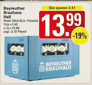 WEZ Bayreuther brahaus hell Angebot