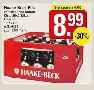 WEZ Haake-beck pils Angebot