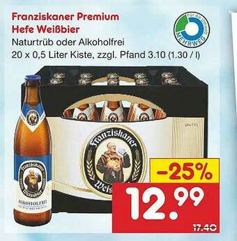 Netto Marken-Discount Franziskaner Premium Hefe Weißbier Angebot