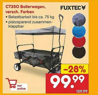 Netto Marken-Discount Fuxtec Ct350 Bollerwagen Angebot