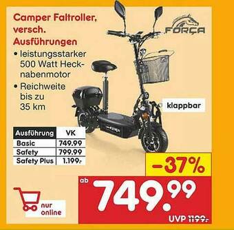 Netto Marken-Discount Força Camper Faltroller Angebot