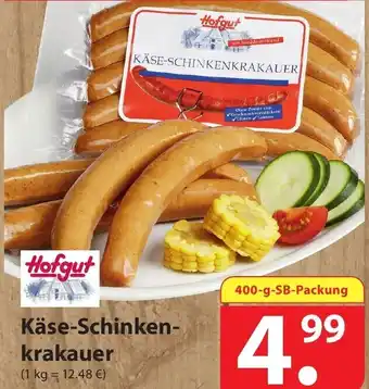 Famila Nord Ost Hofgut Käse Schinkenkrakauer 400g Angebot