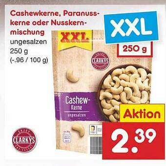 Netto Marken-Discount Cashewkerne, Paranusskerne Oder Nusskernmischung Angebot