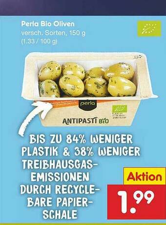 Netto Marken-Discount Perla Bio Oliven Angebot