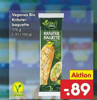 Netto Marken-Discount Veganes Bio Kräuterbaguette Angebot